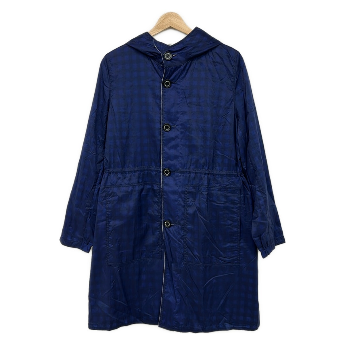 【中古】MACKINTOSH LONDON(マッキントッシュロンドン) コート 長袖/リバーシブル/チェック柄/春/秋 ネイビー｜ブランディア　店