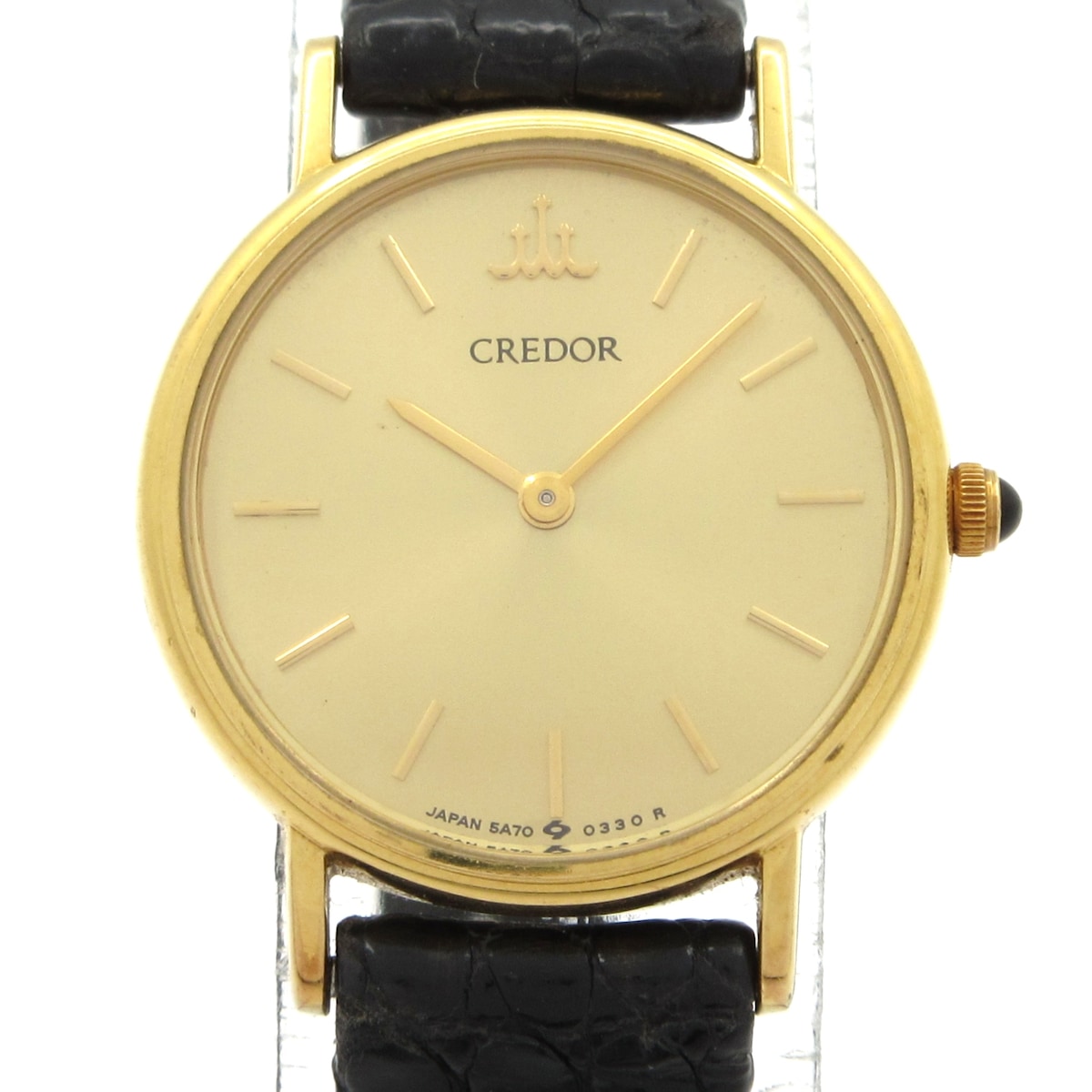 【新着】【中古】SEIKO CREDOR(セイコークレドール) 腕時計 革ベルト/18KT K18YG｜ブランディア　店