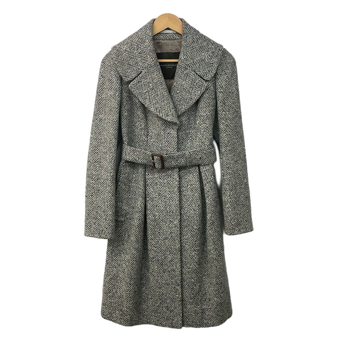 【中古】MACKINTOSH LONDON(マッキントッシュロンドン) コート 長袖/冬 黒×ダークグレー×ライトグレー|ブランディア 店