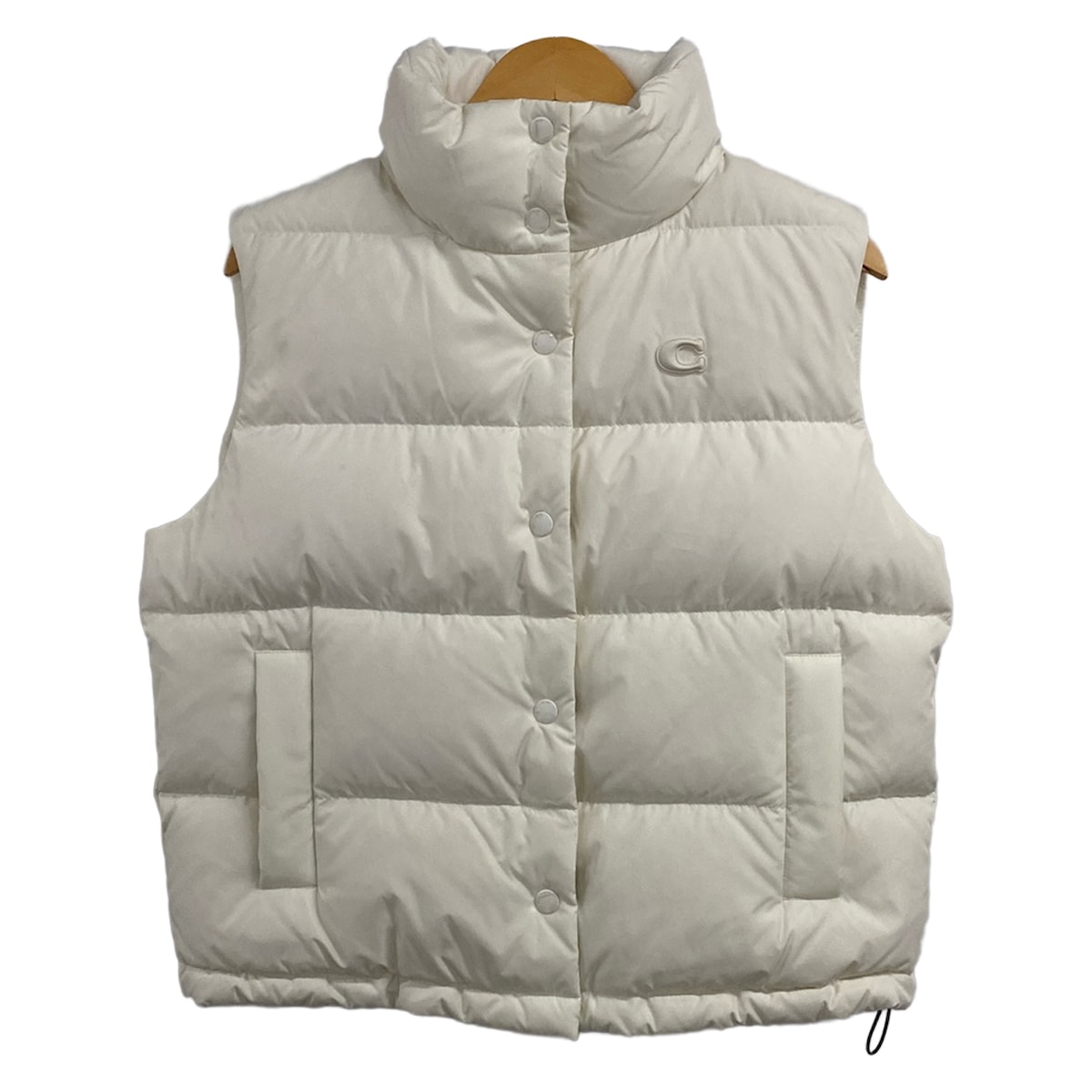 【新着】【中古】COACH(コーチ) ダウンベスト 秋/冬 白｜ブランディア　店