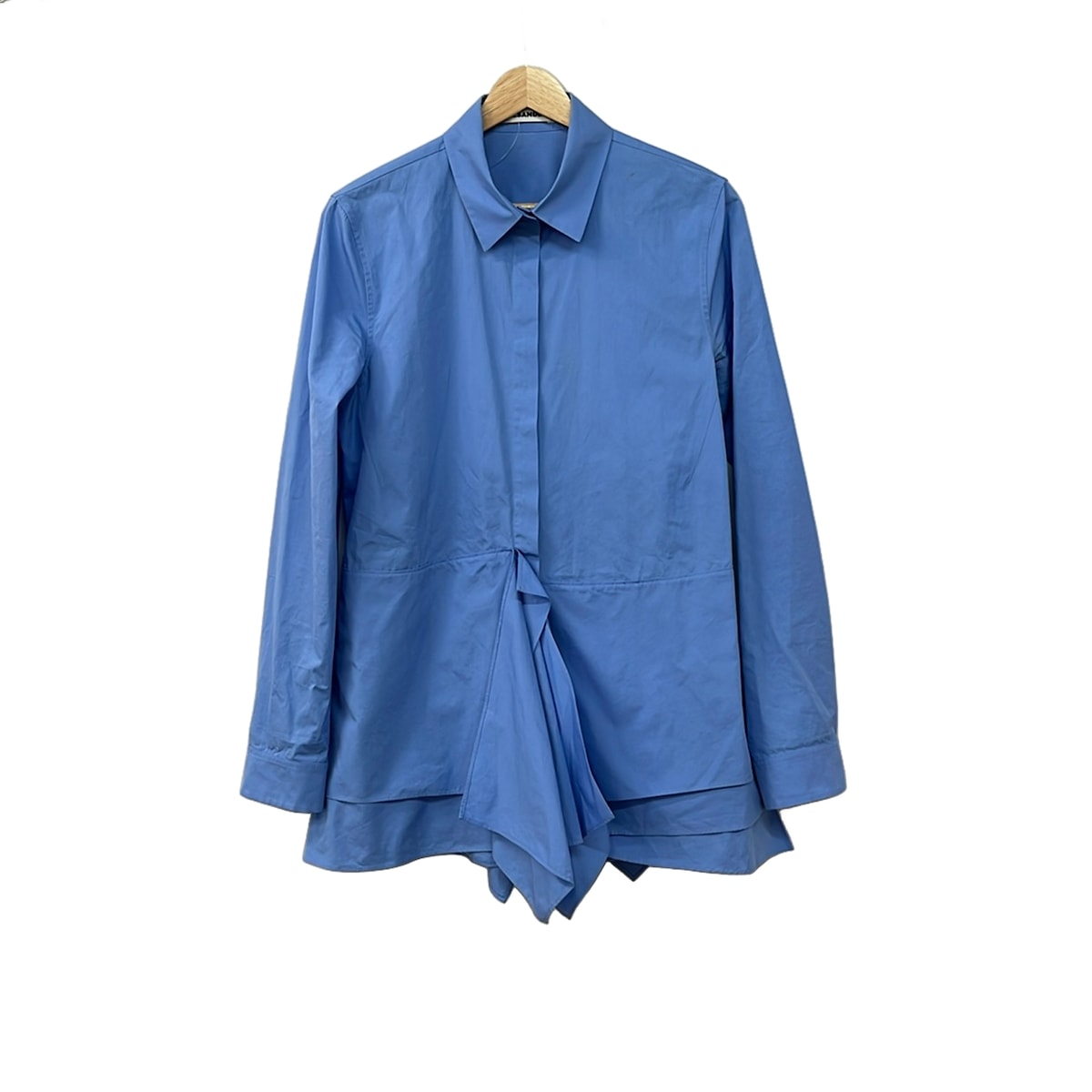 【新着】【中古】JILSANDER(ジルサンダー) 長袖シャツブラウス ブルーグレー|ブランディア 店