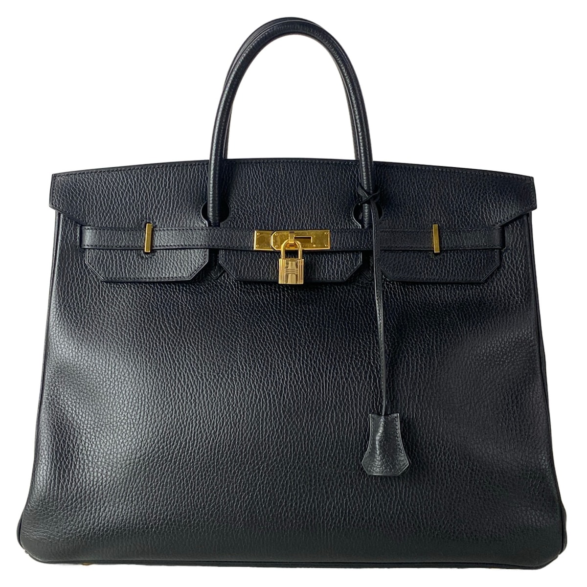 【新着】【中古】HERMES(エルメス) バーキン40 ハンドバッグ ゴールド金具 黒|ブランディア 店
