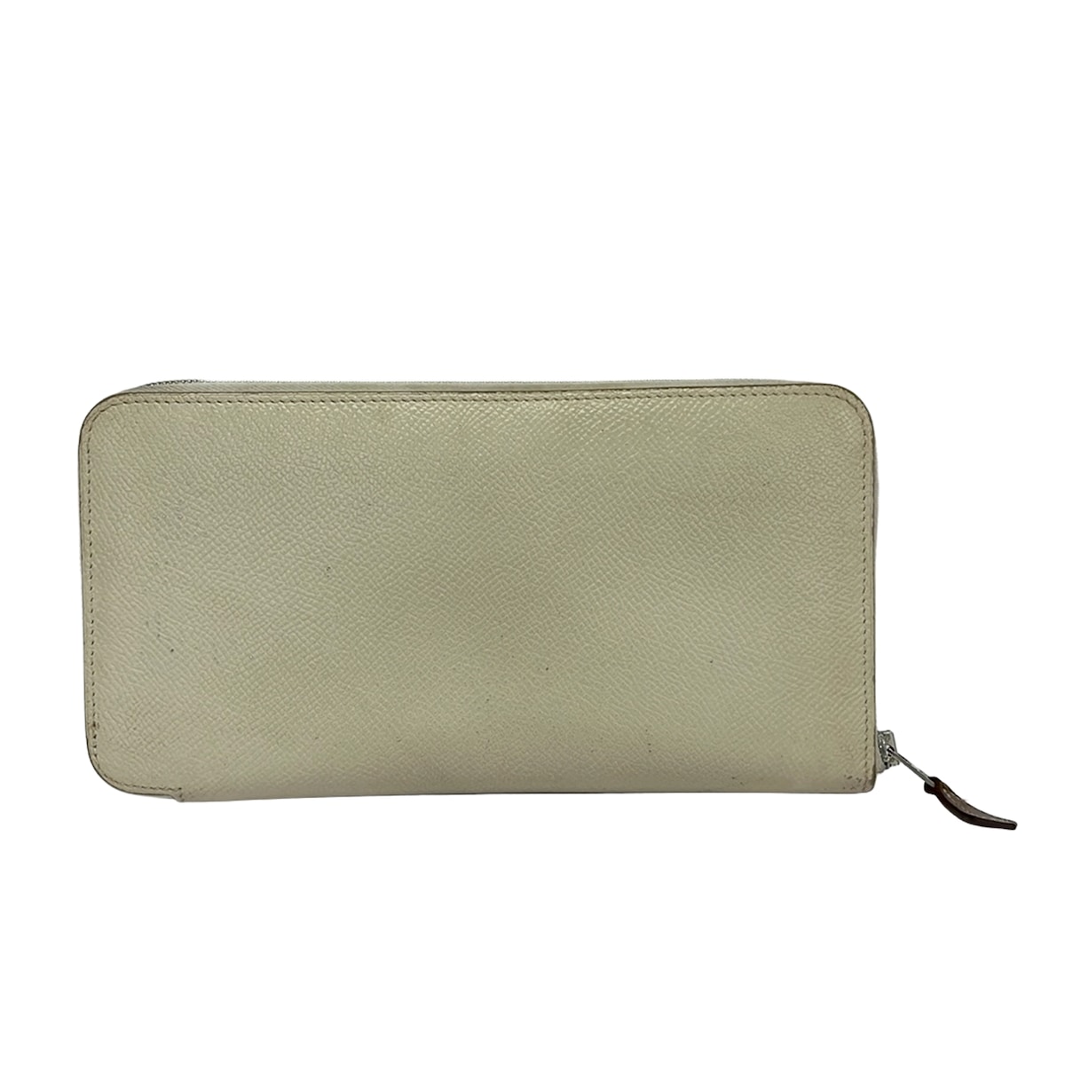 【新着】【中古】HERMES(エルメス) アザップロングシルクイン 長財布 ラウンドファスナー アイボリー｜ブランディア　店