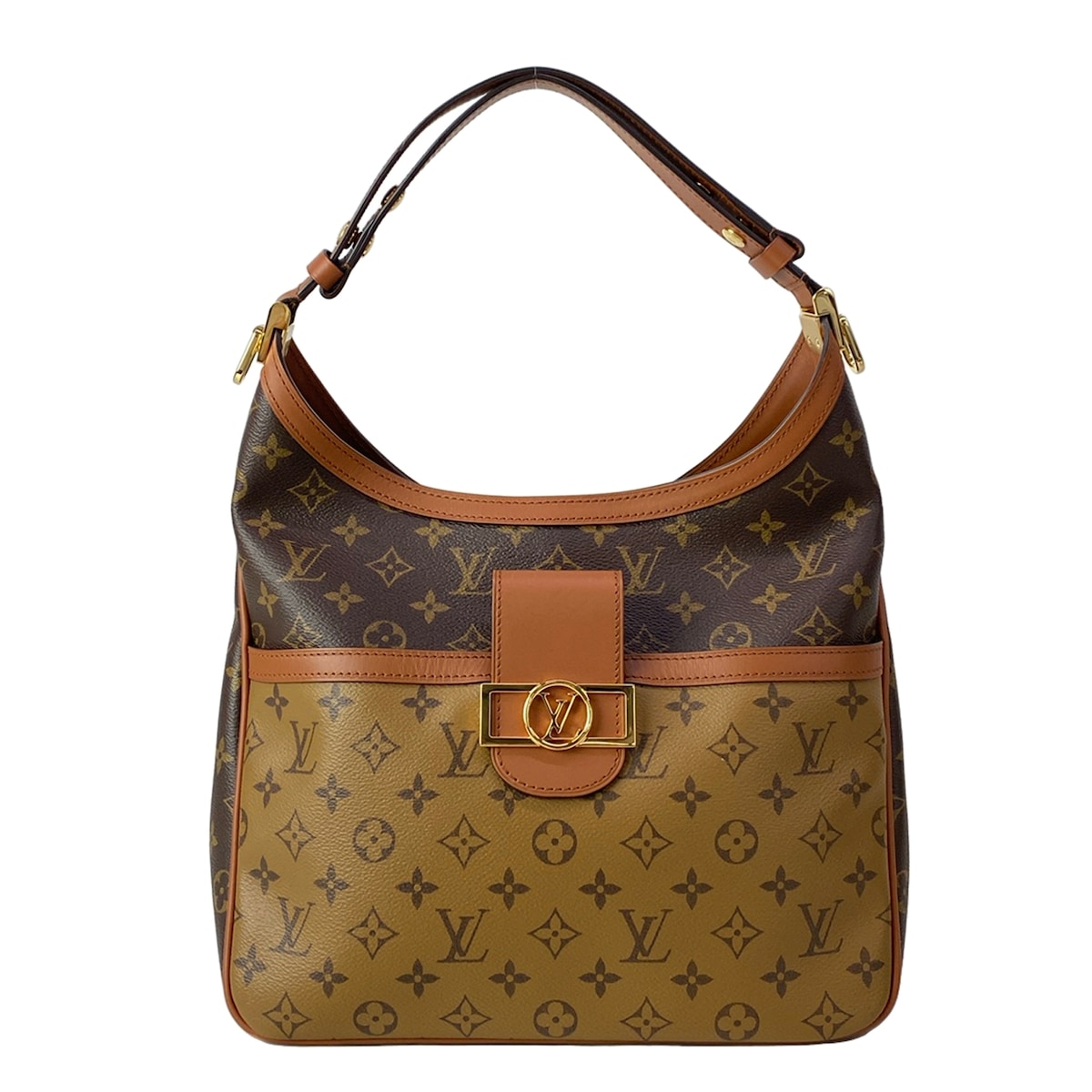【新着】【中古】LOUIS VUITTON(ルイヴィトン) ホーボードーフィーヌMM ハンドバッグ モノグラム・リバース|ブランディア 店