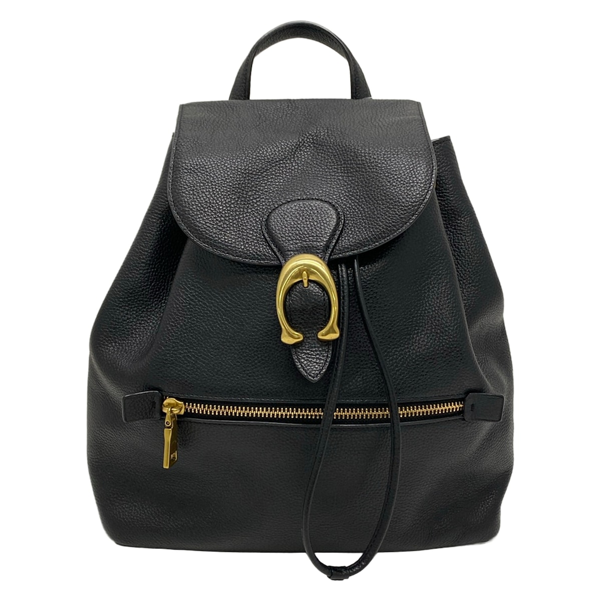 【中古】COACH(コーチ) イーヴィーバックパック X リュックサック 黒 レザー|ブランディア 店