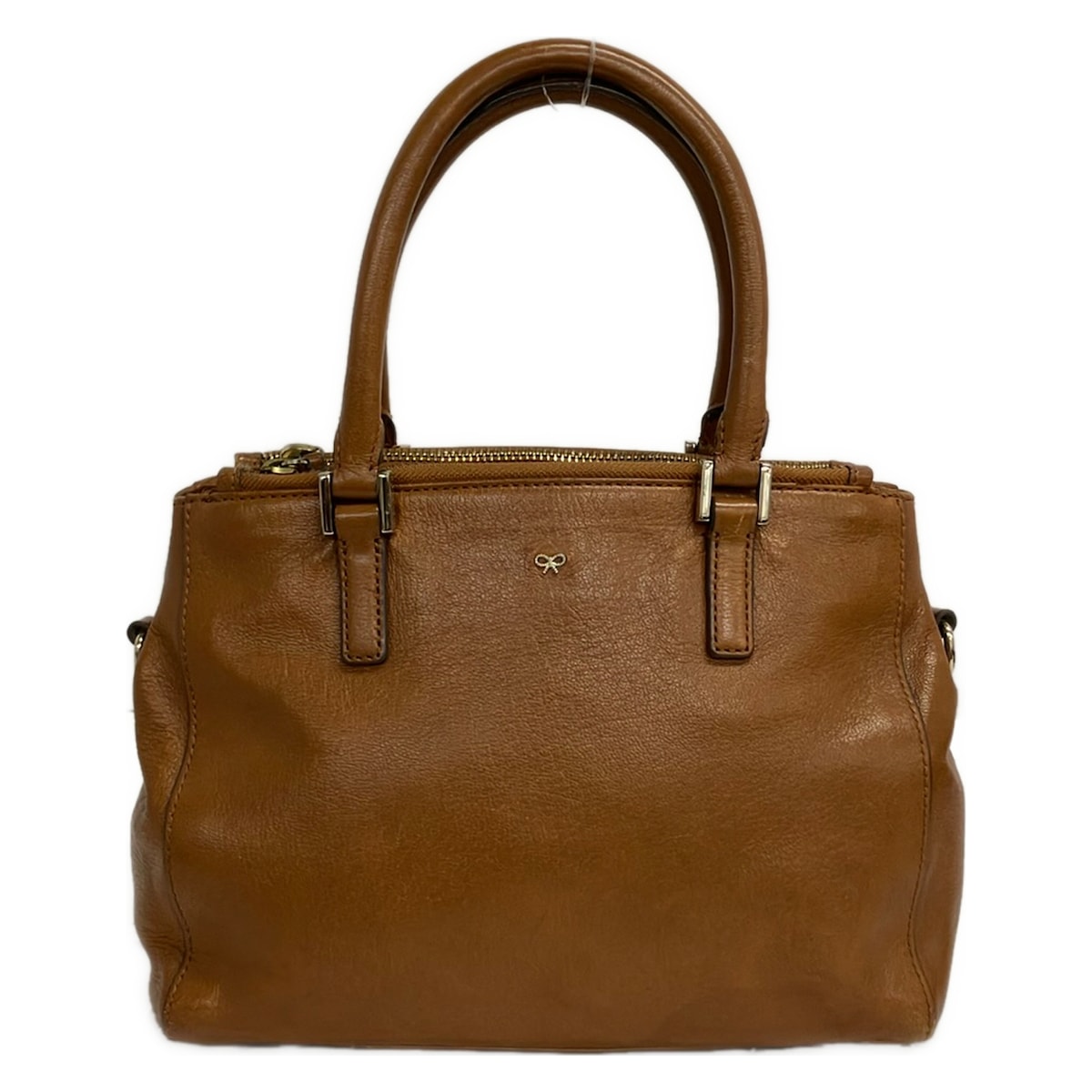【新着】【中古】Anya Hindmarch(アニヤハインドマーチ) ハンドバッグ ブラウン レザー｜ブランディア　店