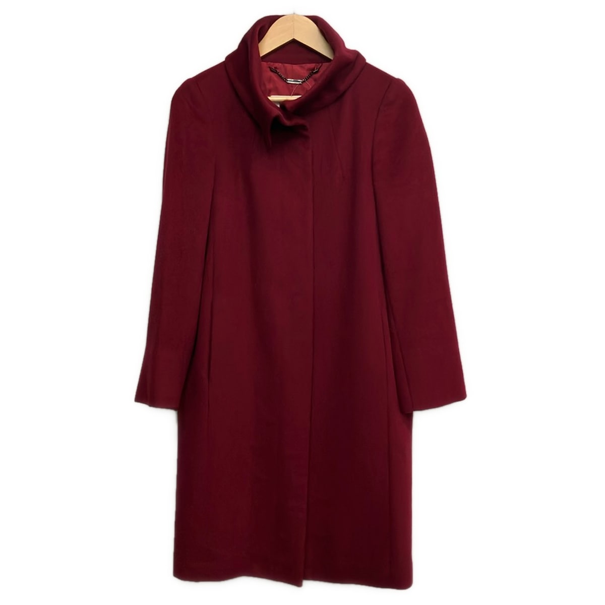 【中古】Max Mara(マックスマーラ) コート 長袖/アルパカ/ウール/冬 ボルドー｜ブランディア　店