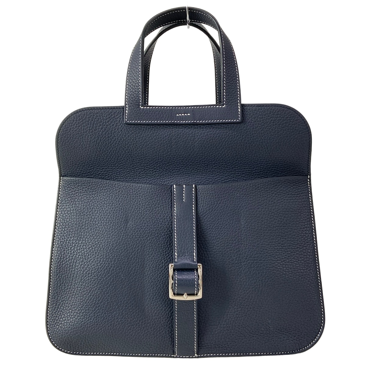 【新着】【中古】HERMES(エルメス) アルザン31 ハンドバッグ シルバー金具 ブルーニュイ｜ブランディア　店