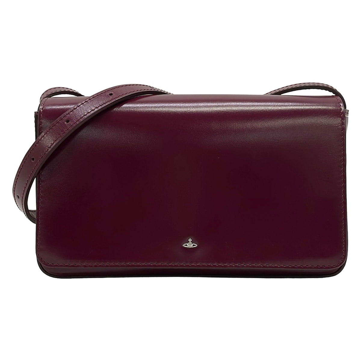 【新着】【中古】VivienneWestwood(ヴィヴィアンウエストウッド) ショルダーバッグ ミニバッグ ボルドー レザー|ブランディア 店