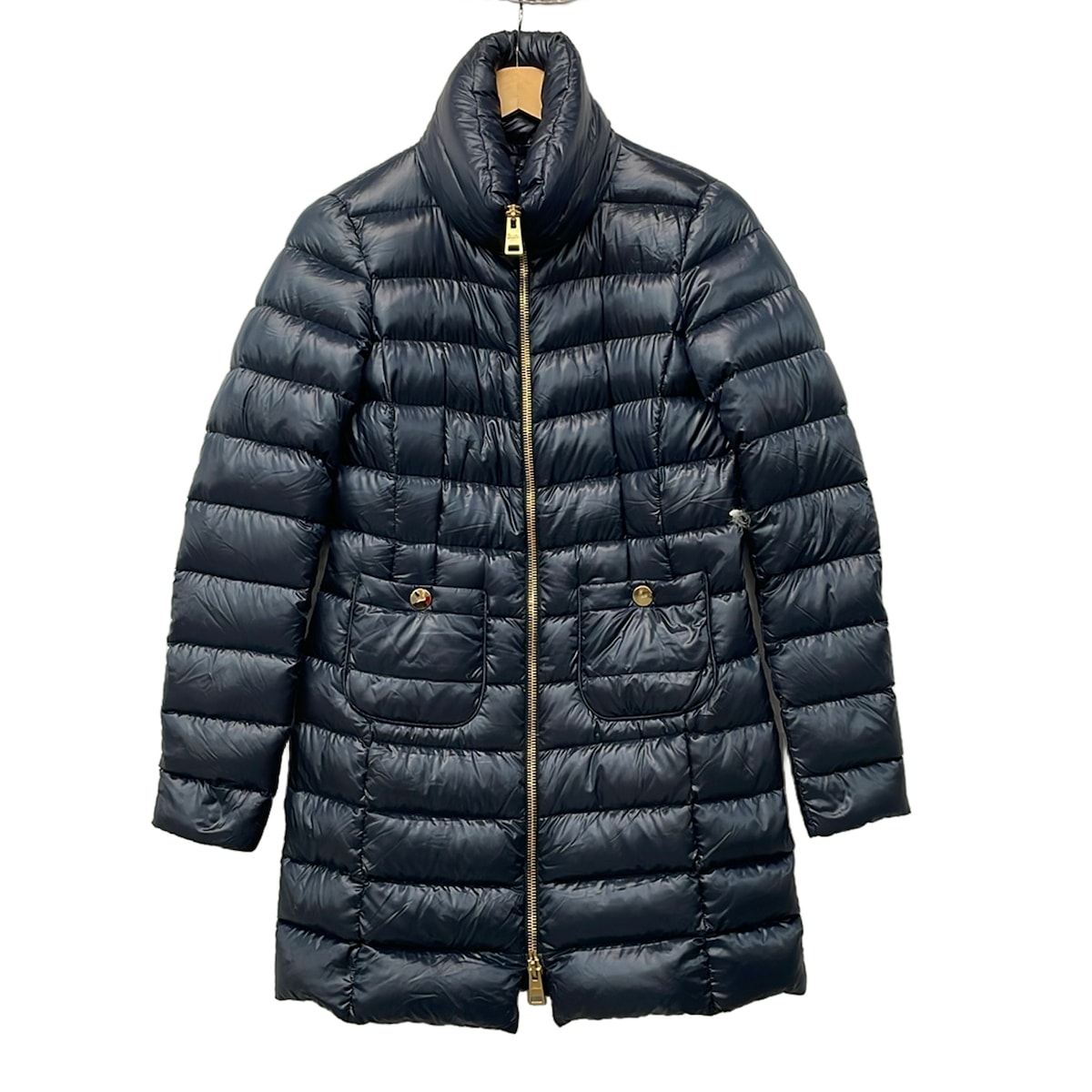 【新着】【中古】HERNO(ヘルノ) ダウンコート 長袖/ジップアップ/冬 ネイビー｜ブランディア　店