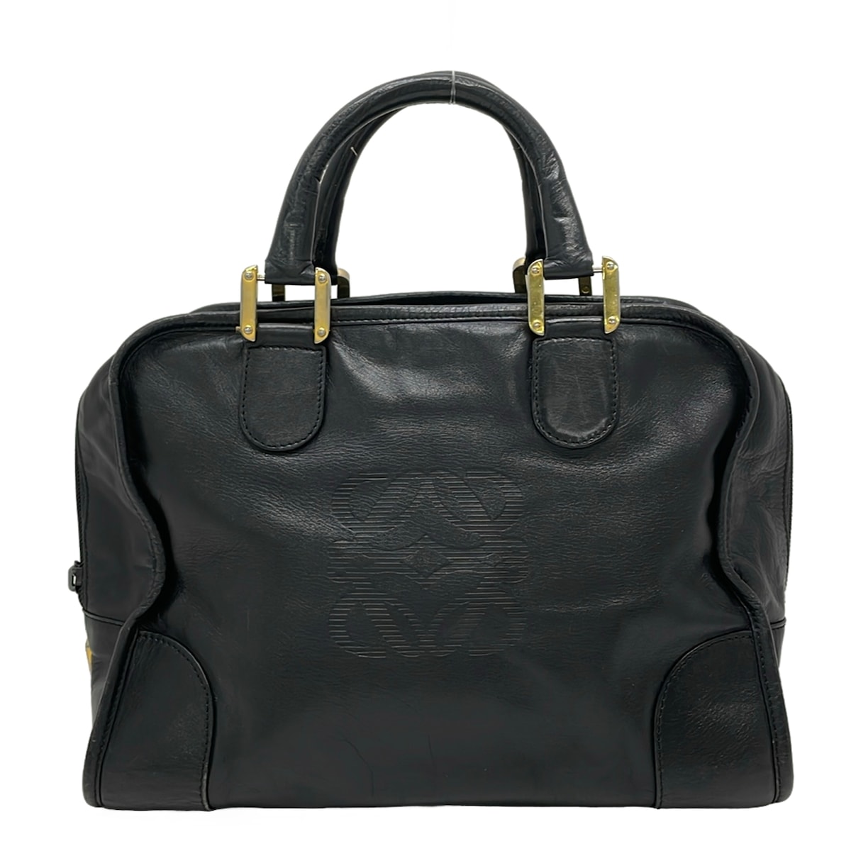 【新着】【中古】LOEWE(ロエベ) アマソナ ハンドバッグ 黒 レザー|ブランディア 店