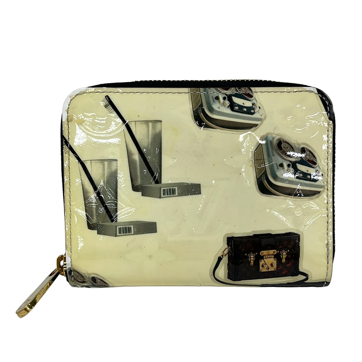 【新着】【中古】LOUIS VUITTON(ルイヴィトン) ジッピーコインパース コインケース 白&times;黒&times;マルチ｜ブランディア　店