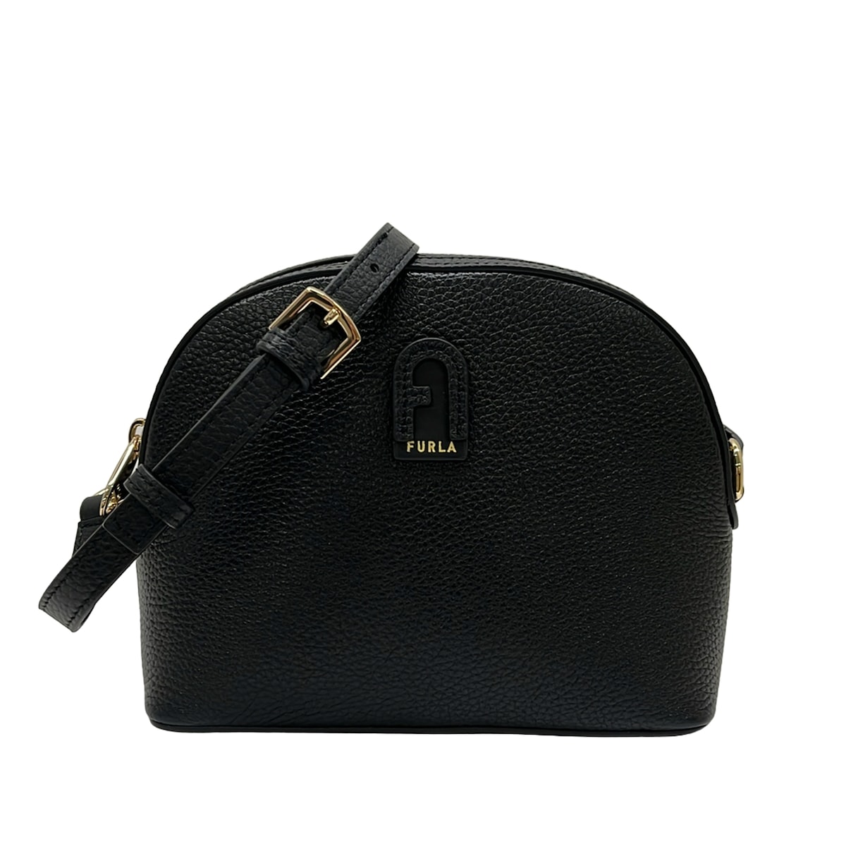 【新着】【中古】FURLA(フルラ) アテナ ショルダーバッグ ミニバッグ/斜めがけ 黒 レザー|ブランディア 店