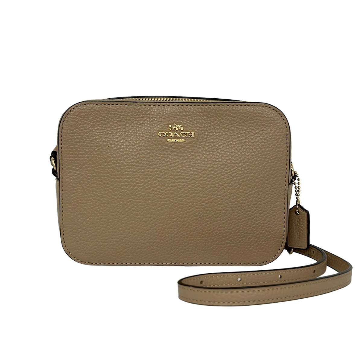 【新着】【中古】COACH(コーチ) ショルダーバッグ ピンクベージュ レザー|ブランディア 店