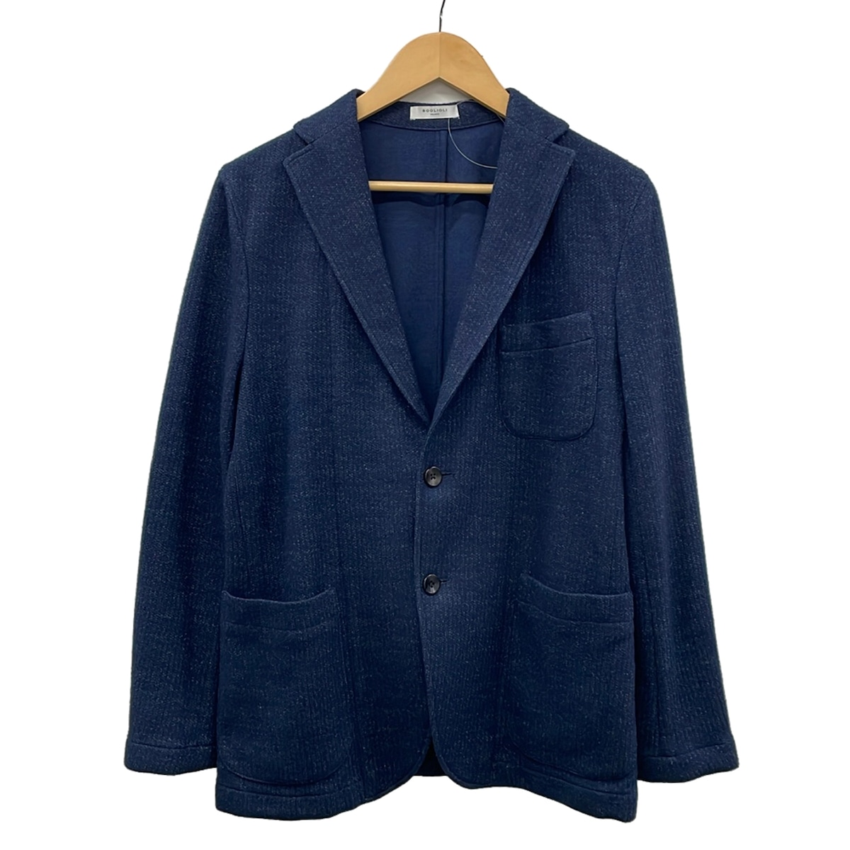 【新着】【中古】BOGLIOLI(ボリオリ) ジャケット 長袖/ストライプ/春/秋 ダークネイビー｜ブランディア　店
