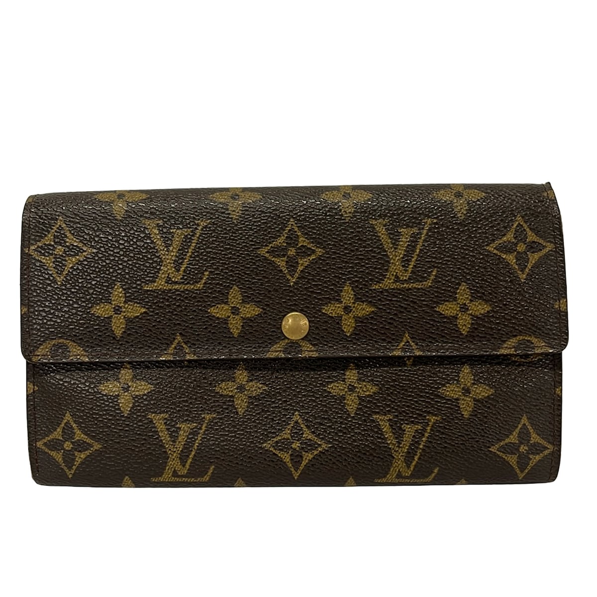 【新着】【中古】LOUIS VUITTON(ルイヴィトン) ポシェットポルトモネクレディ 長財布 レザー｜ブランディア　店