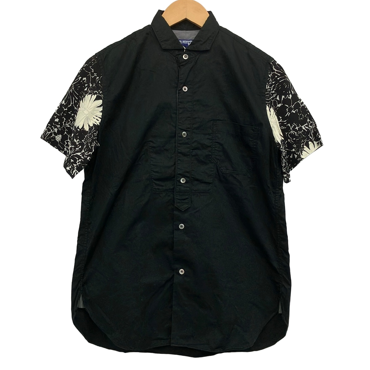【新着】【中古】COMME des GARCONS JUNYA WATANABE MAN(コムデギャルソンジュンヤワタナベマン) 半袖シャツ 黒&times;アイボリー｜ブランディア　店