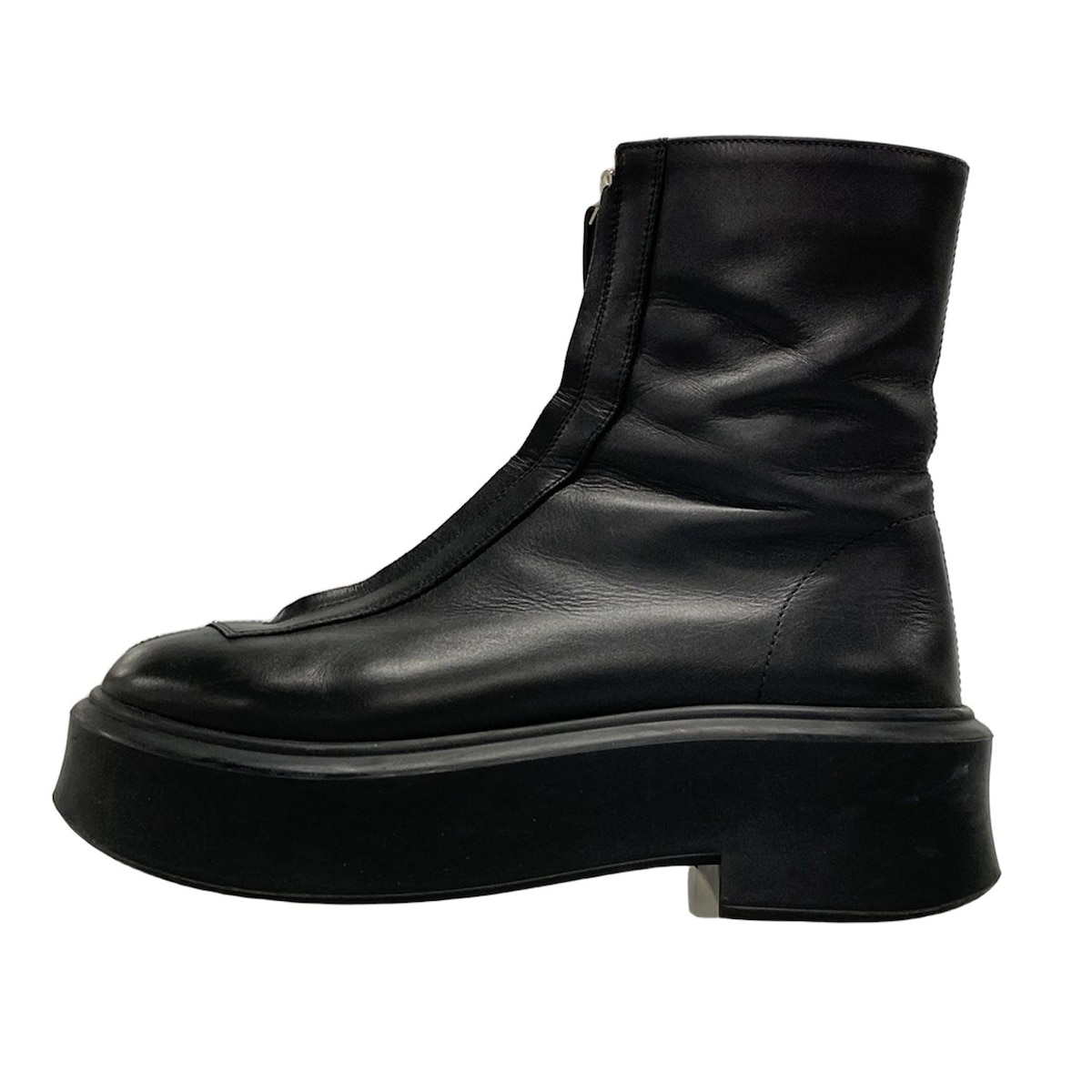 THE ROW zipped Boots サイズ41 シップブーツ 黒 The Row Black Leather Zipped Boots - BRAND NEW - Size 11/41