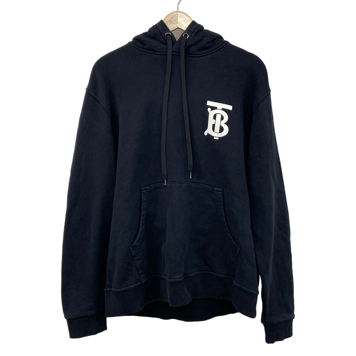 【新着】【中古】BURBERRY LONDON ENGLAND(バーバリーロンドンイングランド) パーカー 長袖/TBロゴ 黒