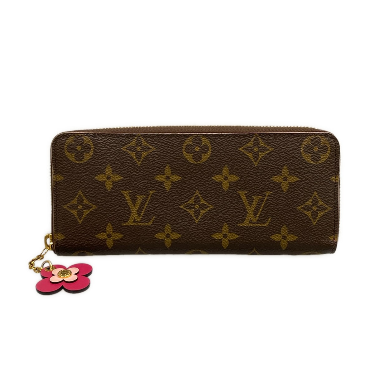 【中古】LOUIS VUITTON(ルイヴィトン) ポルトフォイユクレマンス 長紙入れ 熱っぽいサクラ色