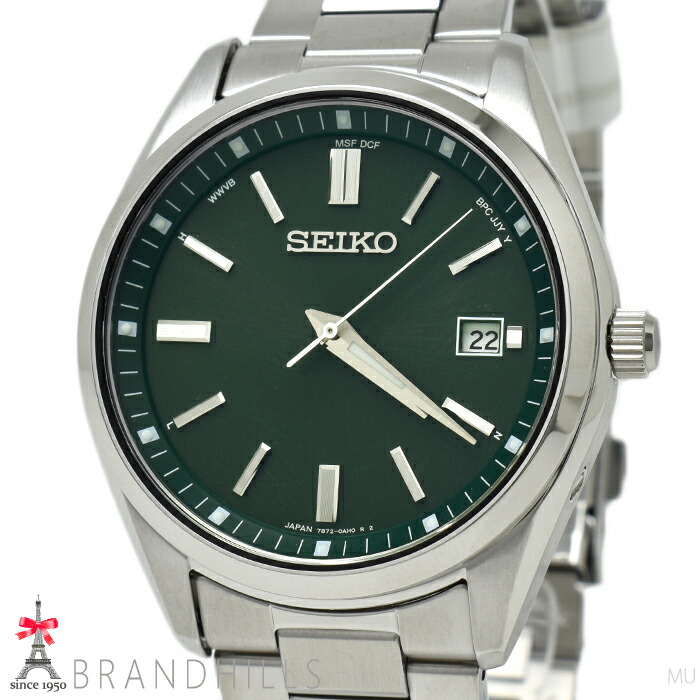 稼働品 SEIKO セイコー セレクション 7B62 ソーラー電波時計 楽天市場】SEIKO セイコー セレクション 7B62-0AA0 デイト 青