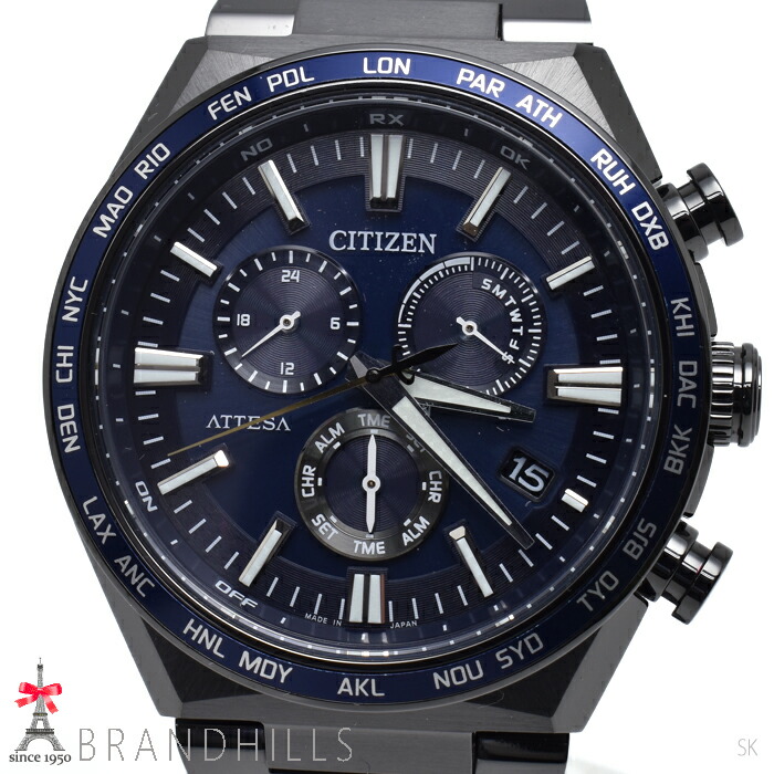 未使用級✨CITIZEN シチズン アテッサ クロノグラフ 電波ソーラー チタン 楽天市場】CITIZEN シチズン アテッサ エコドライブ E600