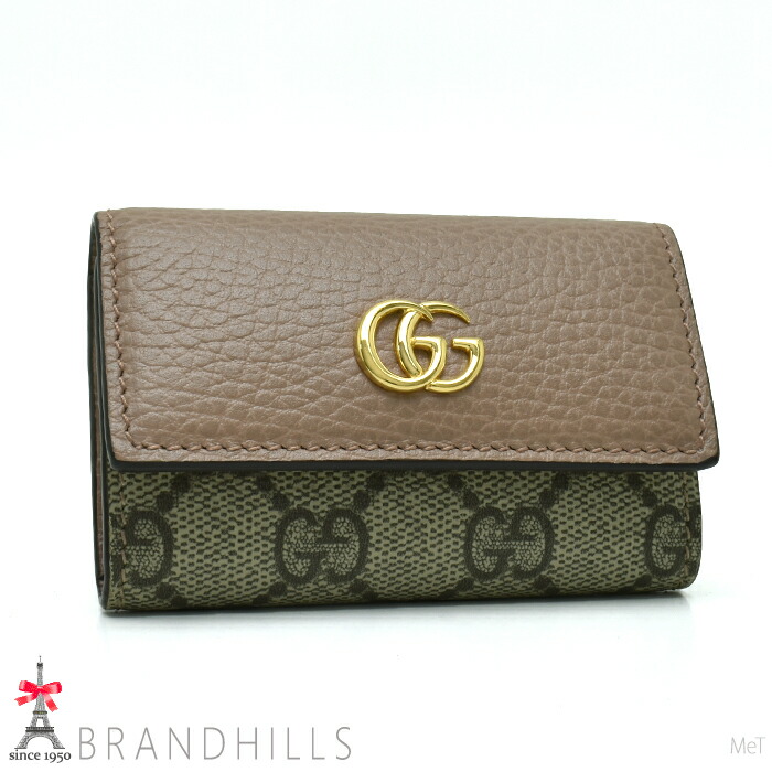 ☆開店セール☆ 未使用品 美品 グッチ レザー×ロゴプレート キーケース① ☆開店セール☆ 新品未使用 美品 グッチ レザー ロゴプレート キーケース①