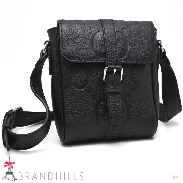 GUCCI グッチレザー ブラックメッセンジャーバッグ GUCCI】グッチ『メッセンジャーバッグ』246067 メンズ