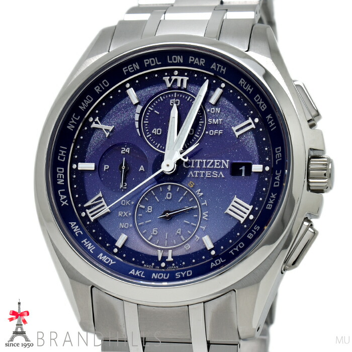 楽天市場】CITIZEN(シチズン) アテッサ H800-T025862 ネイビー文字盤