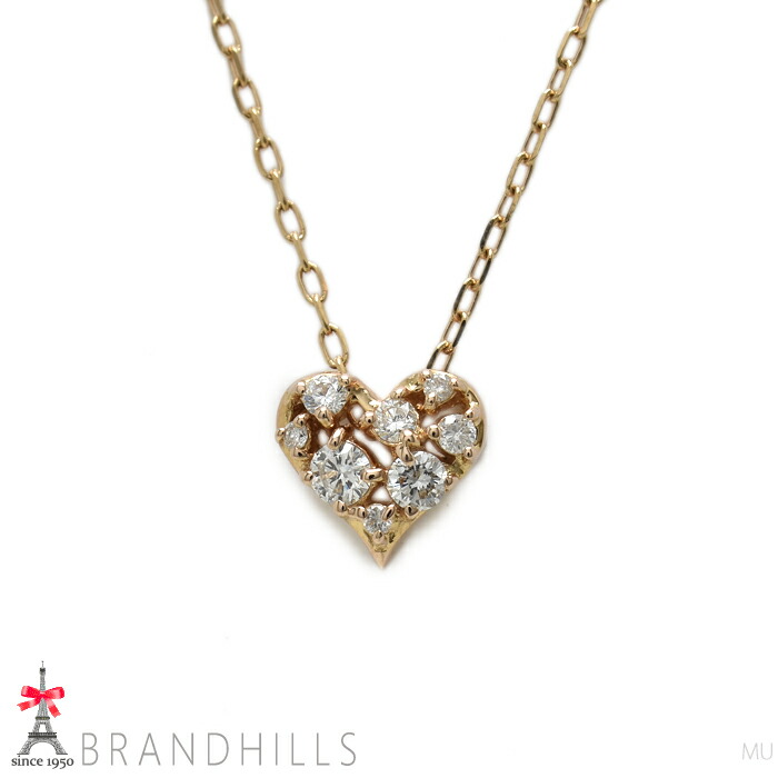 VENDOMEAOYAMA ヴァンドーム青山 ダイヤ ハート形ネックレス AGVN647543DI ダイヤモンド ハート ネックレス｜ネックレス