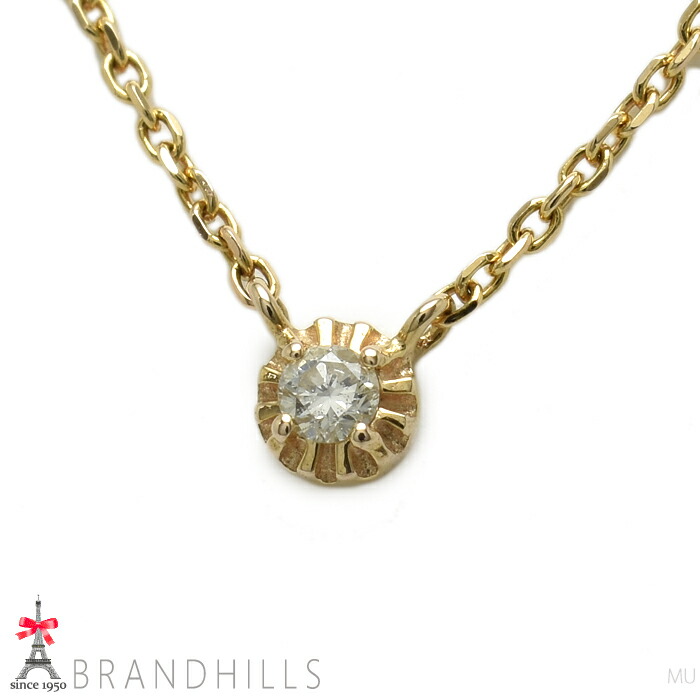 楽天市場】agete アガット ダイヤモンド ローズカット ネックレス 0.04