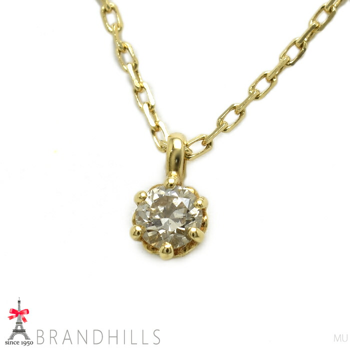 楽天市場】agete アガット ダイヤモンド ローズカット ネックレス 0.04