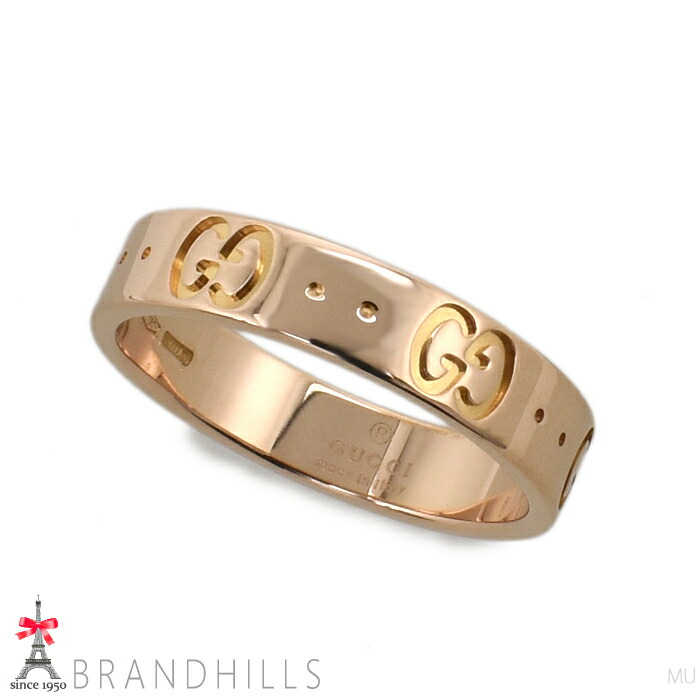 楽天市場】グッチ【GUCCI】K18YG アイコンリング 約3.3g/約7号