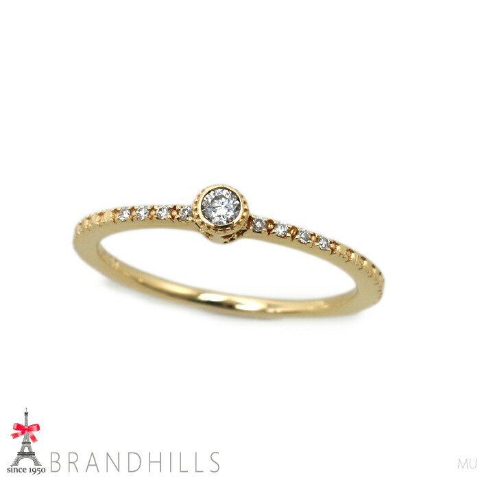 楽天市場】agete アガット ハーフエタニティダイヤリング PT900