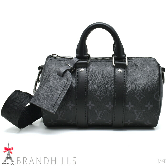 ルイヴィトン ショルダーバッグ キーポル バンドリエール25 モノグラム エクリプス M46271 LOUIS VUITTON ほぼ未使用 【中古】