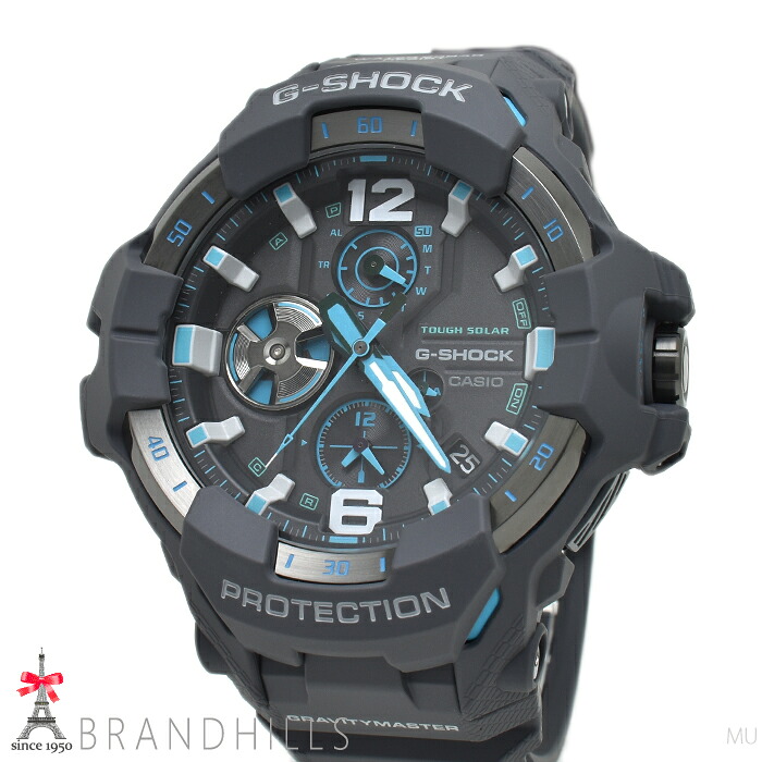 カシオ G-SHOCK グラビティマスター ソーラー Bluetooth モバイルリンク カーボン 樹脂 SS GR-B300-8A2JF CASIO 未使用品 【中古】