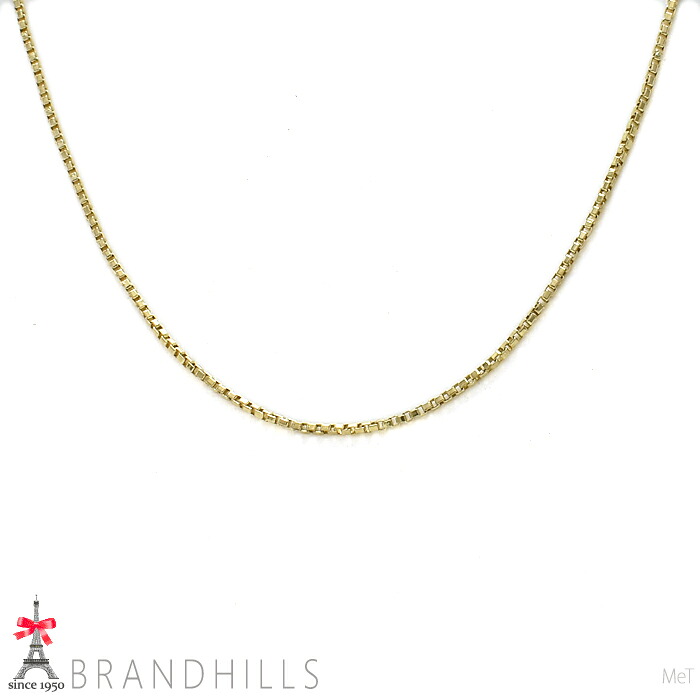 ベネチアン ネックレス K18金 750YG イエローゴールド 0.8mm 42cm 2.7g 美品 【中古】|ブランドヒルズ店