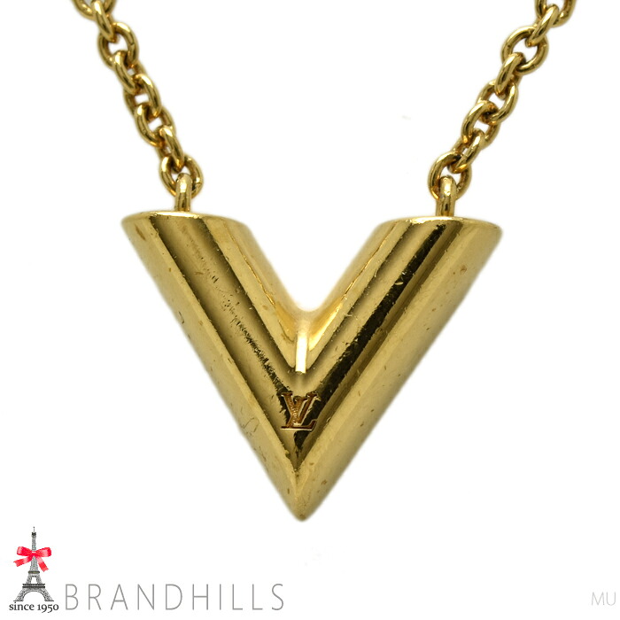 ルイヴィトン ネックレス エセンシャルV ゴールド M00857 LOUIS VUITTON 良品 【中古】 29,120円