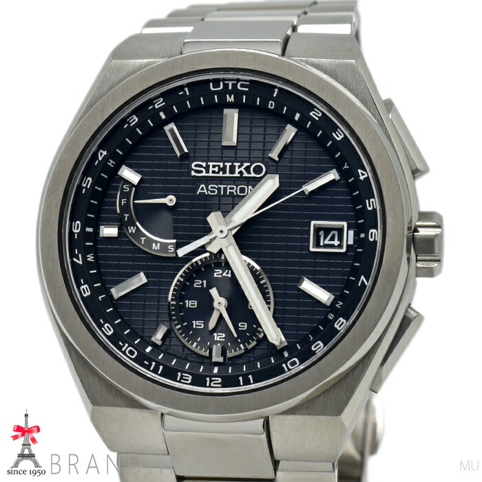 セイコー 腕時計 メンズ アストロン ネクスター ソーラー電波 チタン ブラック文字盤 SBXY067 8B63-0BH0 SEIKO 極美品 【中古】|ブランドヒルズ店