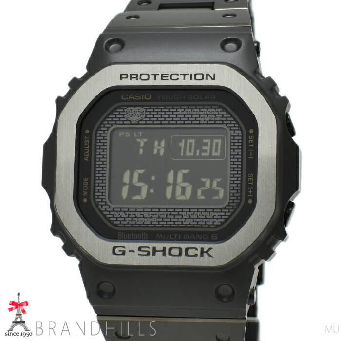 カシオ G-SHOCK 盛りだくさん金属元素 5000 つづき物 ソーラー電磁波 移動性繋がり デジタル SS GMW-B5000MB-1JF CASIO 極美品 【中古】