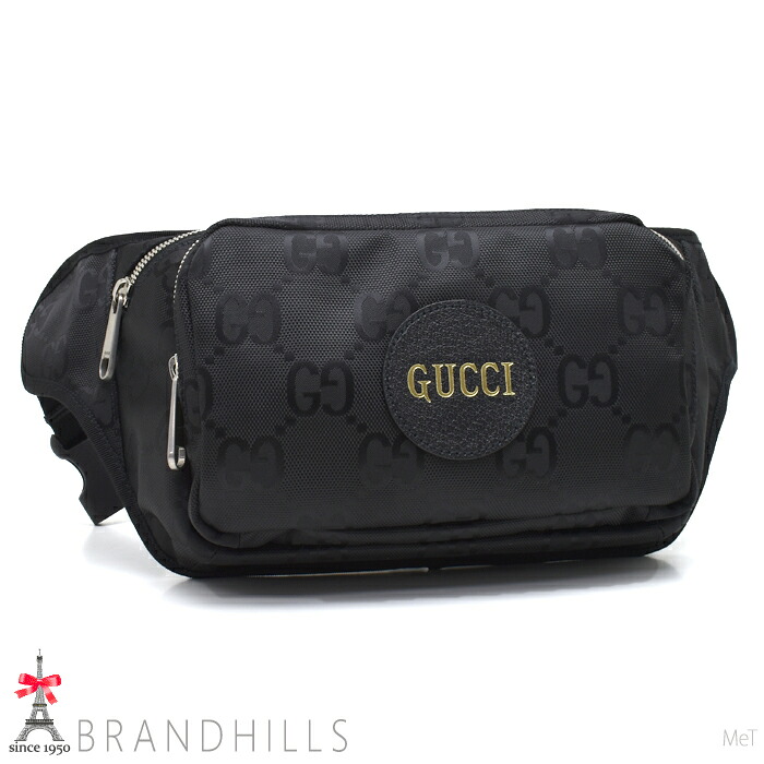 グッチ 三尺帯御徒面子 メンズ レディース オフザグリット GGナイロン なめし革 黒いこと 739376 GUCCI ほぼ未当て嵌める 【中古】