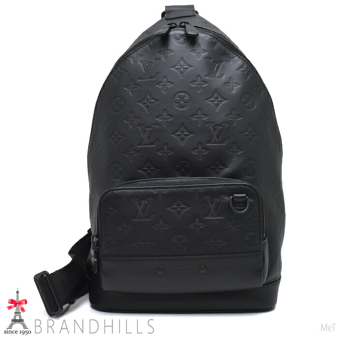 ルイヴィトン 上半身御徒面子 メンズ レーサー スリングバッグ モノグラム 影ぼうし ノワール M46107 LOUIS VUITTON ほぼ未当てはめる 【中古】