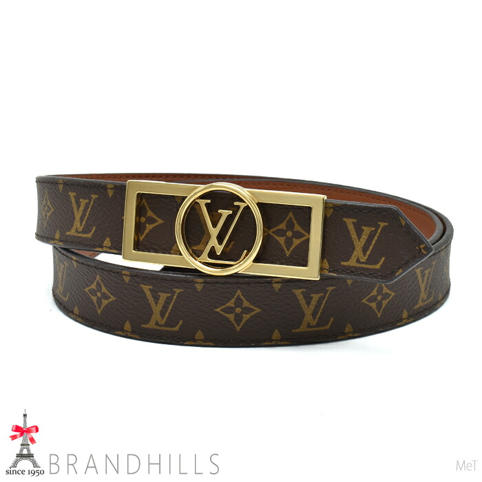 ルイヴィトン ベルト レディース ドーフィーヌ 25MM リバーシブル モノグラム M0196U LOUIS VUITTON 美品 【中古】｜ブランドヒルズ店 38,870円
