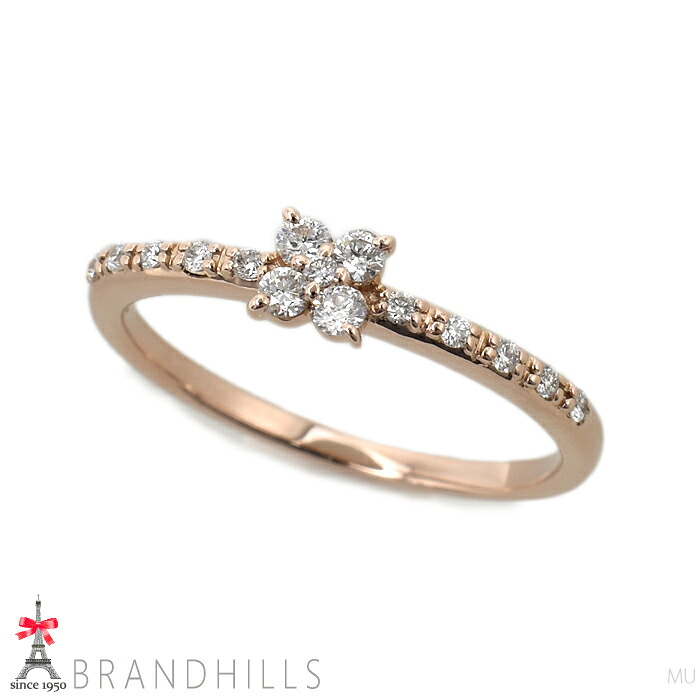 ヴァンドーム青山 ダイヤモンド 0.17ct リング K18金 750PG ピンクゴールド 指輪 #11 VENDOME 極美品 【中古】｜ブランドヒルズ店