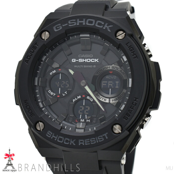 カシオ G-SHOCK ウオッチ メンズ G-STEEL ソーラー電磁波 脂 SS 黒いこと文字記号盤 GST-W100G-1BJF CASIO 未当てはめる品 【中古】