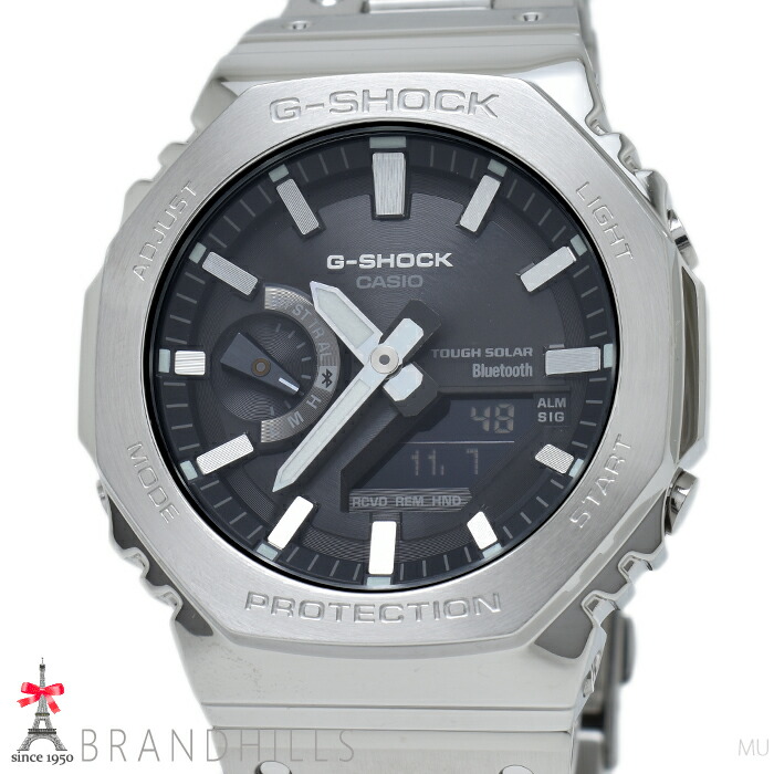 カシオ G-SHOCK ウォッチ 盛りだくさん金属元素 2100 つづき物 ソーラー Bluetooth モバイルンリンク SS GM-B2100SD-1AJF CASIO 未当て嵌める品 【中古】