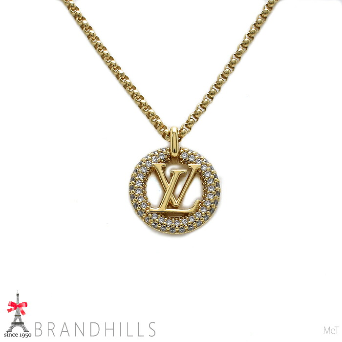 ルイヴィトン ネックレス コリエ ルイーズ ベイ ナイト メタル ストラス ゴールド M00759 LOUIS VUITTON 極美品 【中古】｜ブランドヒルズ店