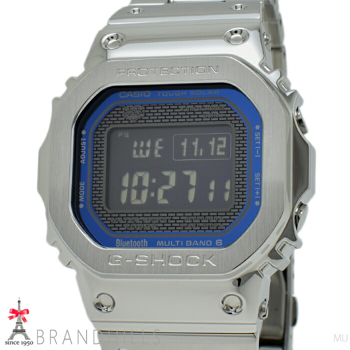 カシオ G-SHOCK ウォッチ 盛りだくさん金属元素 5000 つづき物 ソーラー電磁波 移動性繋がり デジタル SS GMW-B5000D-2JF CASIO 極美品 【中古】