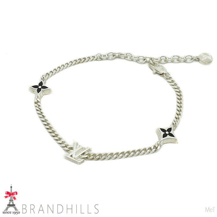 ルイヴィトン 腕輪 LV スパイク SV925 しろがね色 M1520A LOUIS VUITTON 良品 【中古】