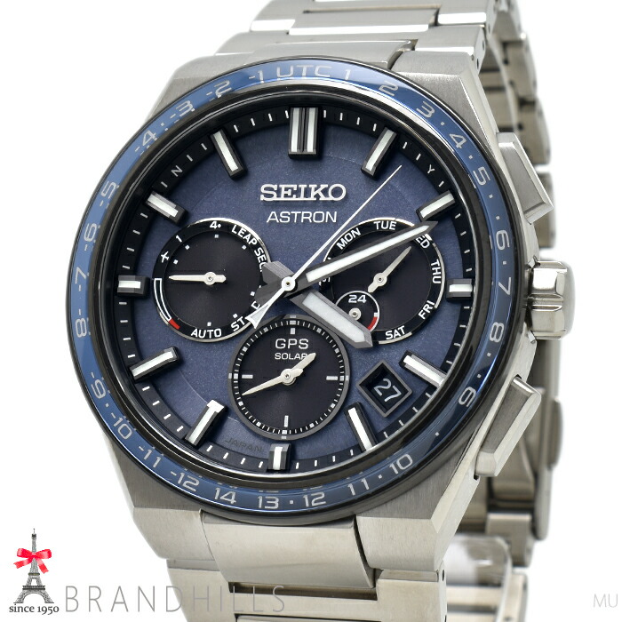 セイコー ウォッチ メンズ アストロン ネクスター ソーラーGPS人工衛星電磁波 チタン SBXC109 5X53-0BR0 SEIKO 美品 【中古】